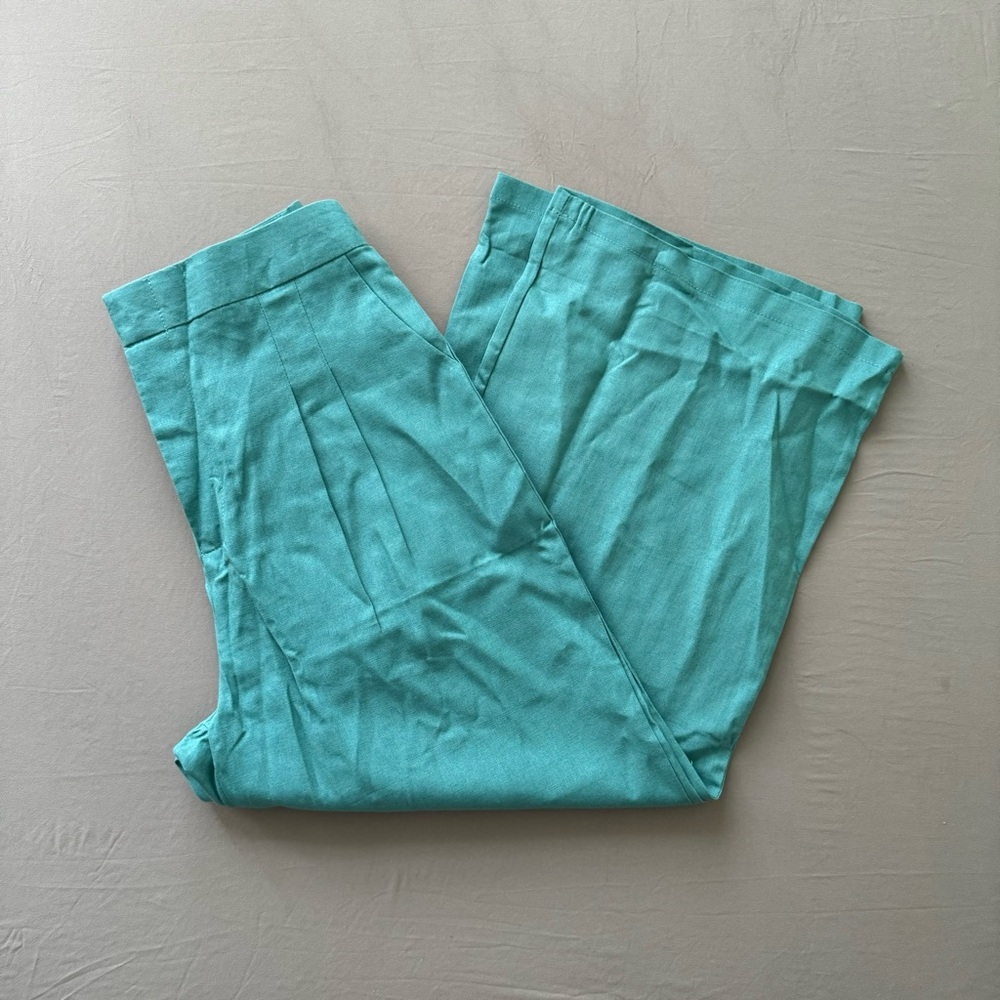 Linen Style Wide Leg Pants